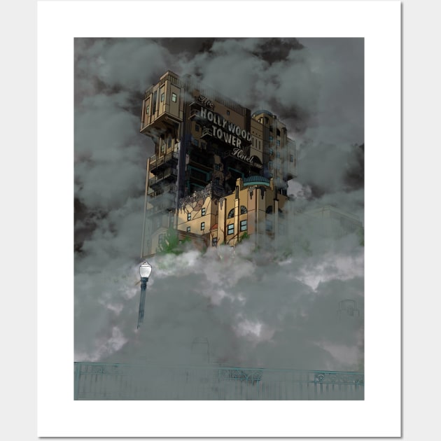 Hollywood Tower Hotel Wall Art by NatLeBrunDesigns